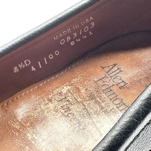 Allen Edmonds Vincent Black Leather Penny Loafers Mens 8.5 D Shoes main image 4